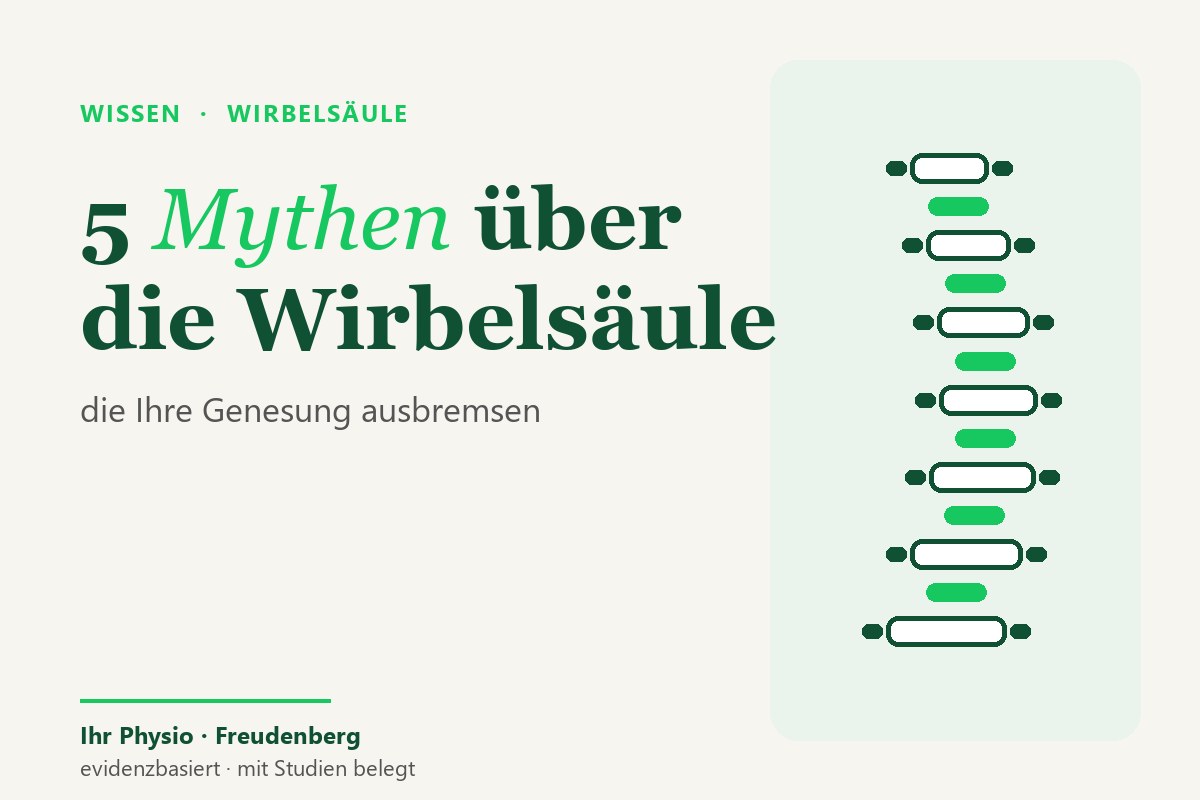 5 Mythen über die Wirbelsäule, die Ihre Genesung ausbremsen