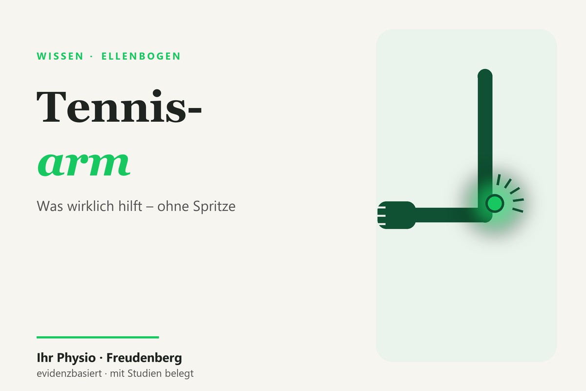 Tennisarm: Was bei Schmerzen am äußeren Ellenbogen wirklich hilft